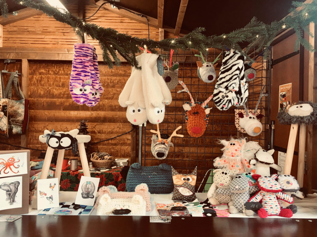 Stand Moogs au marché de Noël